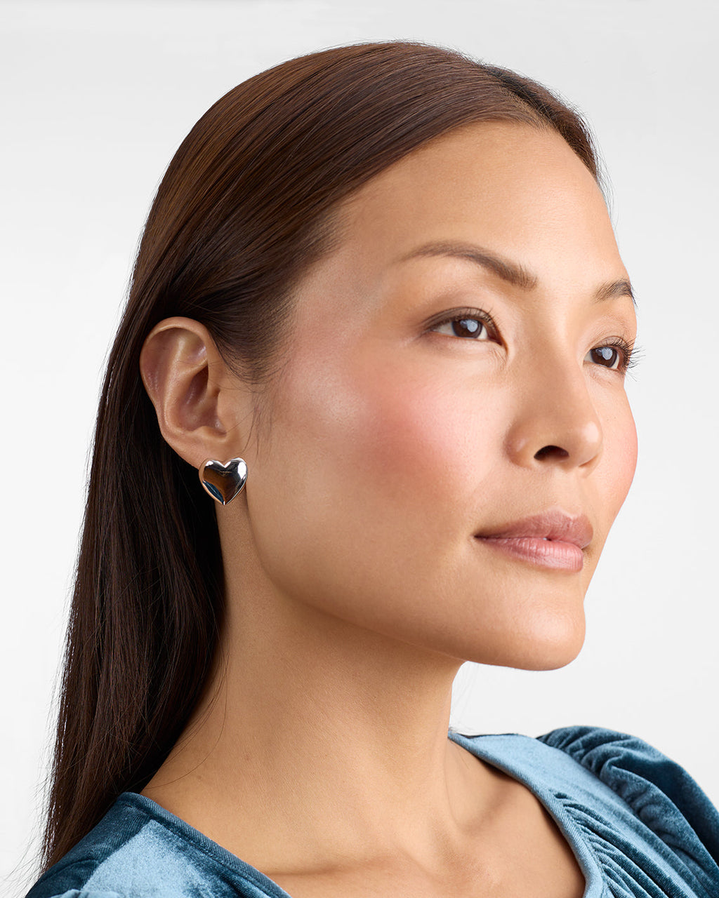 Puffy Heart Studs
